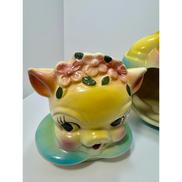 Little miss piggy American bisque cookie jar Vintage - Picture 8 of 9